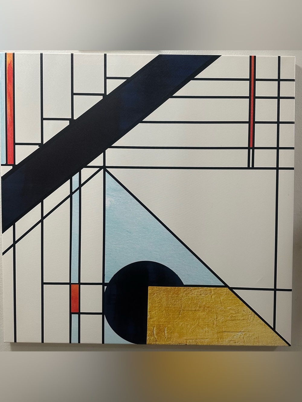 Marmont Hill Collection Abstract Canvas Art Print “Laws of Newton” Authentic